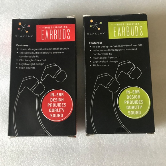 Blakjax Noise Isolation Earbuds Bundle of 2 - Picture 7 of 11